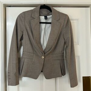 White House Black Market Women's Jacket/Blazer Light Brown Size 0
